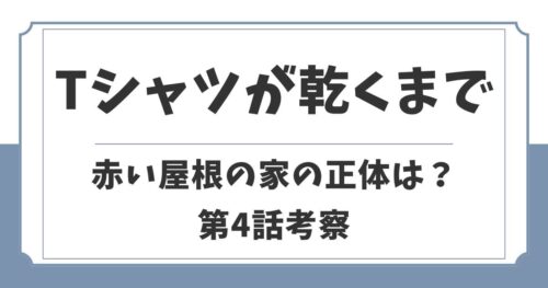Tシャツが乾くまで考察！赤い屋根の家の正体や長野県南千須は実在する？